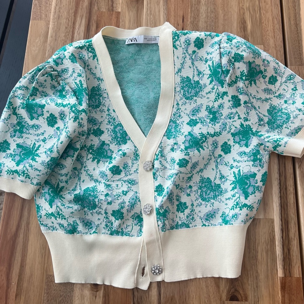 Zara cropped cardigan